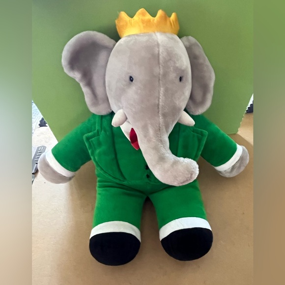 Vintage 19” Babar King of the Elephants Plush, Made in Thailand - Picture 2 of 10